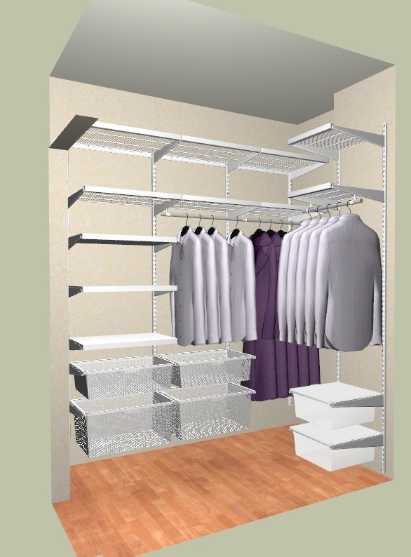 Металлические гардеробные системы хранения